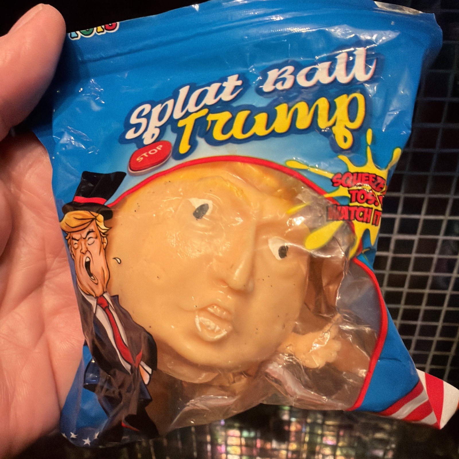 Donald Trump Stress Squeeze Ball Squash & Toss Toy NIB Policital gag gifts