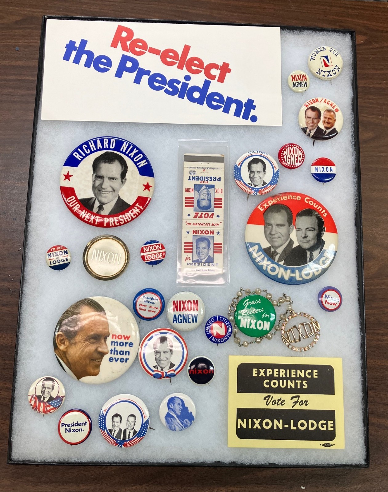 Richard Nixon Campaign Items Lot