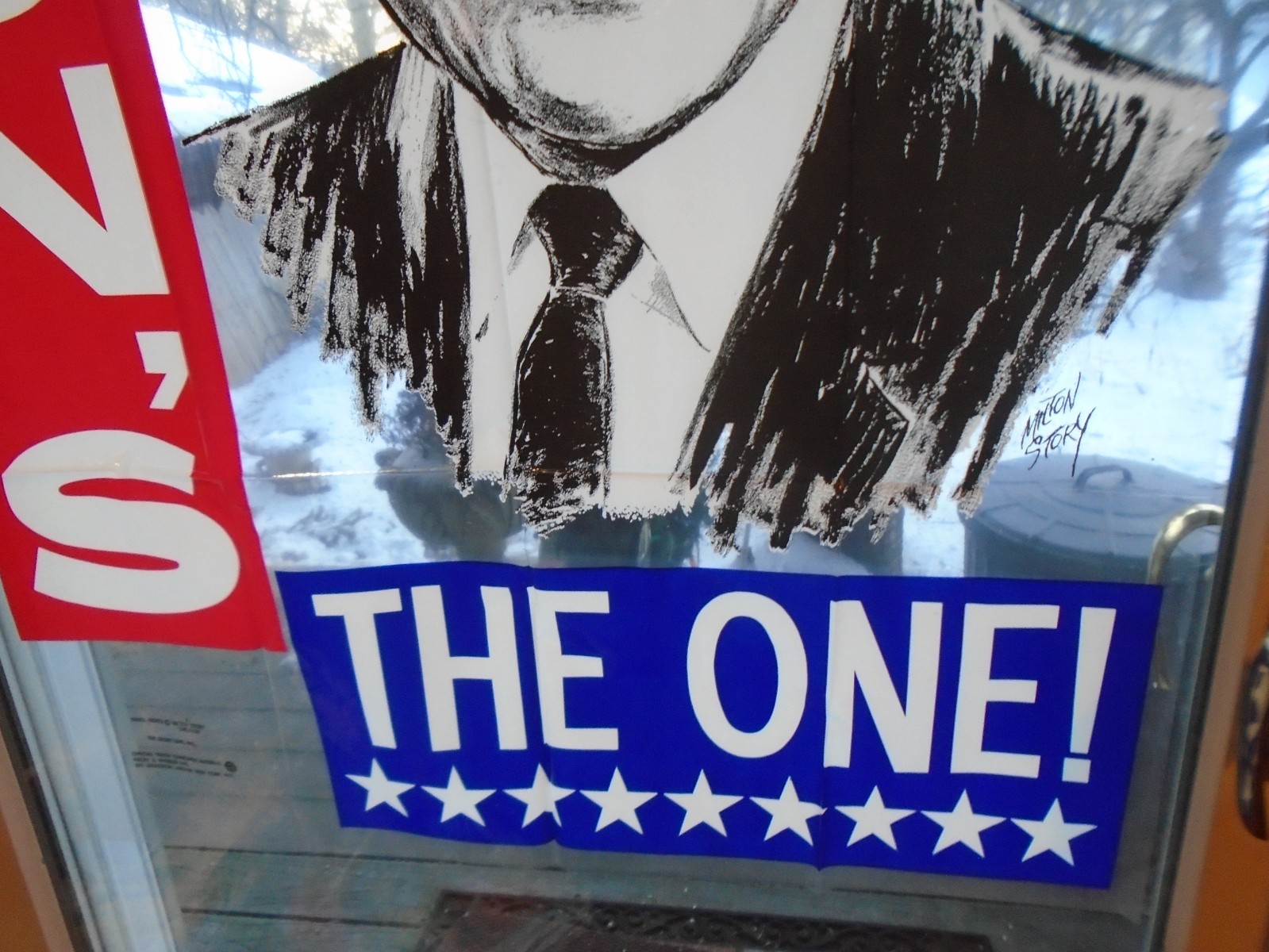 1968 Presidential Campaign Poster Richard Nixon Milton Story Plastic Sheet NOS