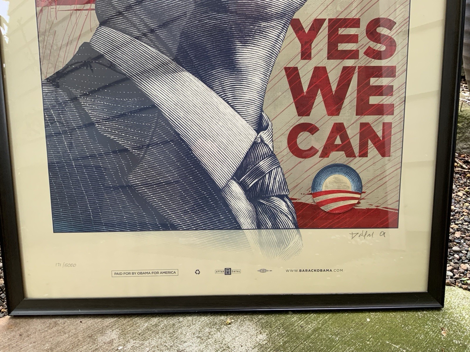 “YES WE CAN” ~ Obama For America Campaign ~ Antar Dayal ~ SIGNED ~ 2008