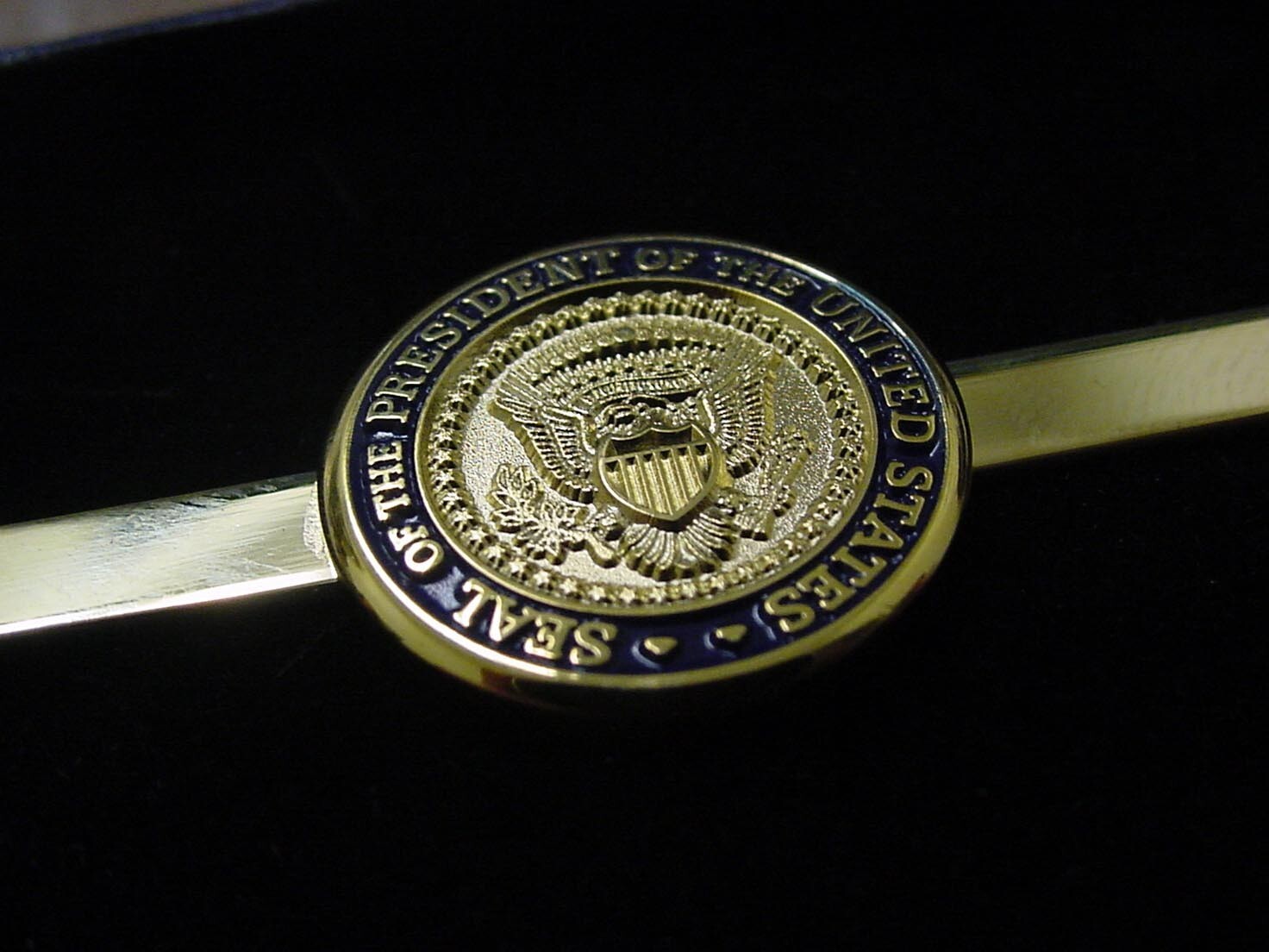 President TRUMP tie clip diecast – Presidential seal tie clip