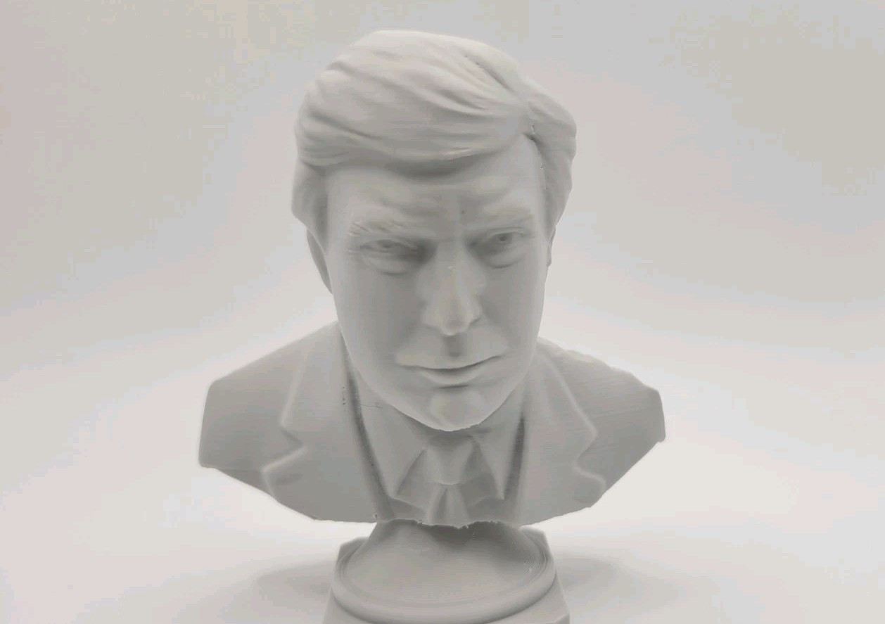 3 1/2″ President Donald Trump Bust: 3D Printed PLA
