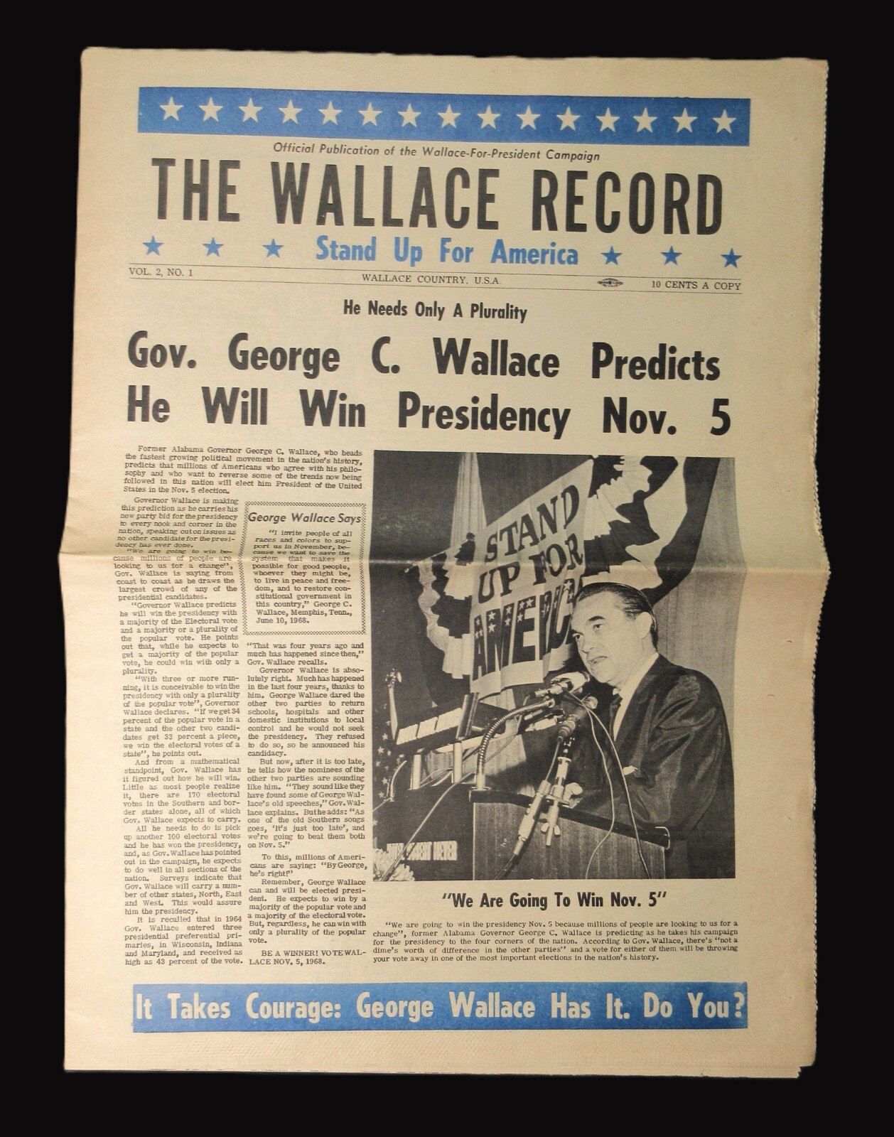 1968 Publication For the Wallace For President Campaign – The Wallace Record