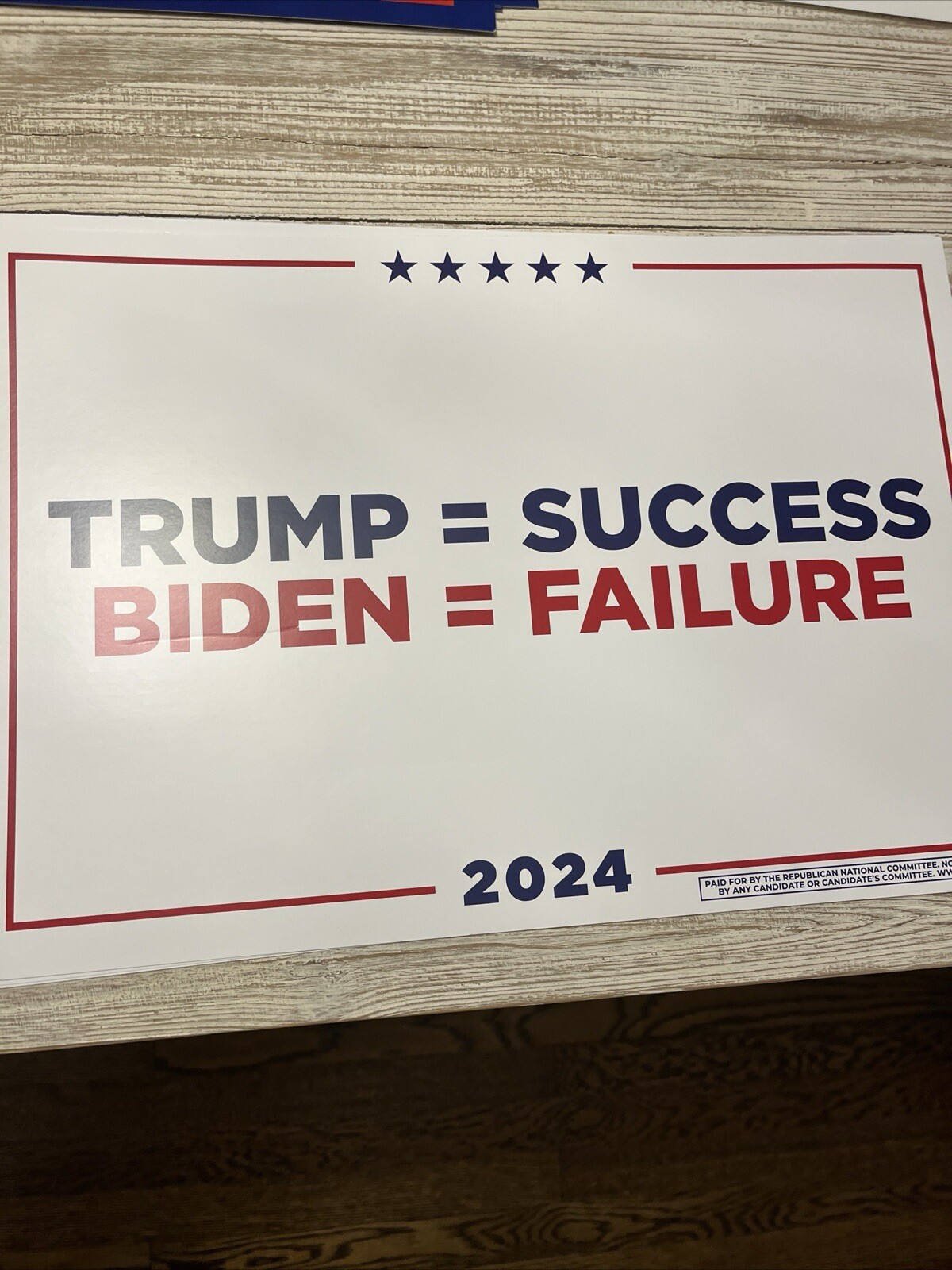 *INAUG SALE* Mix/Match any 2x Trump/Vance Official Campaign Placard Rally Signs
