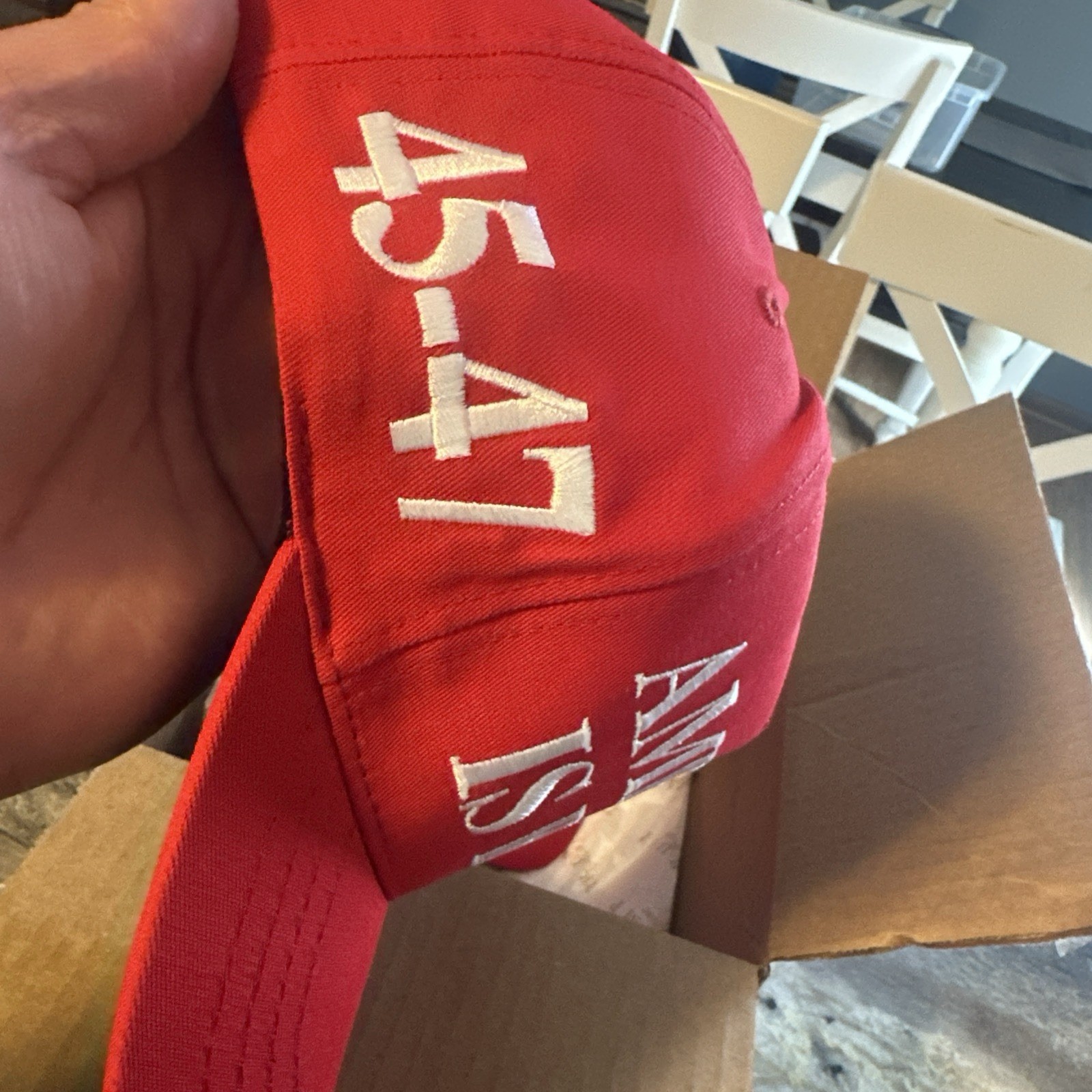 AMERICA IS Back Official Donald Trump RED Cap 45-47 HAT MAGA Cali Fame Authentic