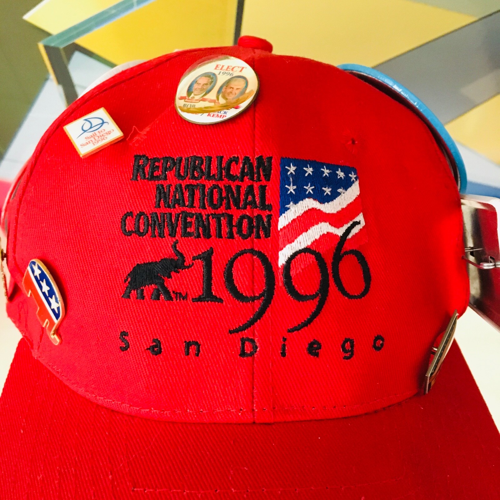 ’96 Republican National Convention Single Stitch Tee Cap Pins Buttons Movie Prop