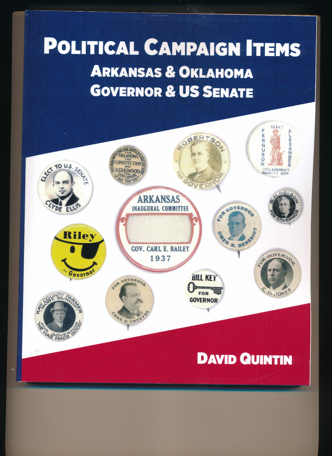 All color 226 page book Political Campaign Items Arkansas & Oklahoma