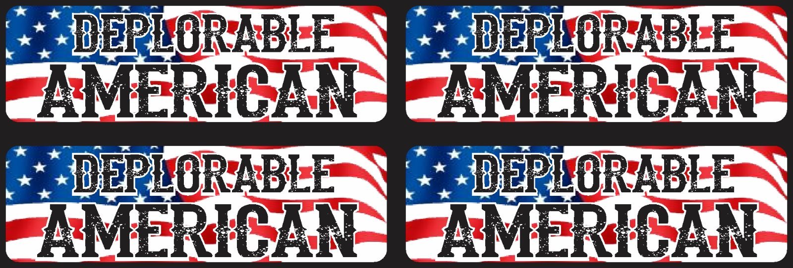 4PCS* HELMET TRUMP STICKER DEPLORABLE AMERICAN DECAL BUMPER ELECTION POLITICAL
