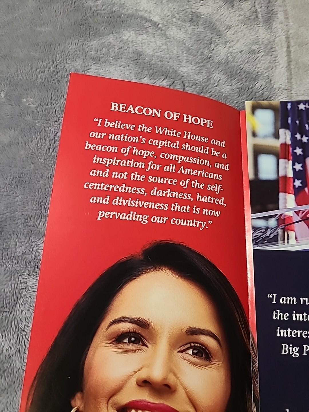 Tulsi Gabbard Official Campaign Flier From 2019 *Rare* Hard To Find Trump s Pick