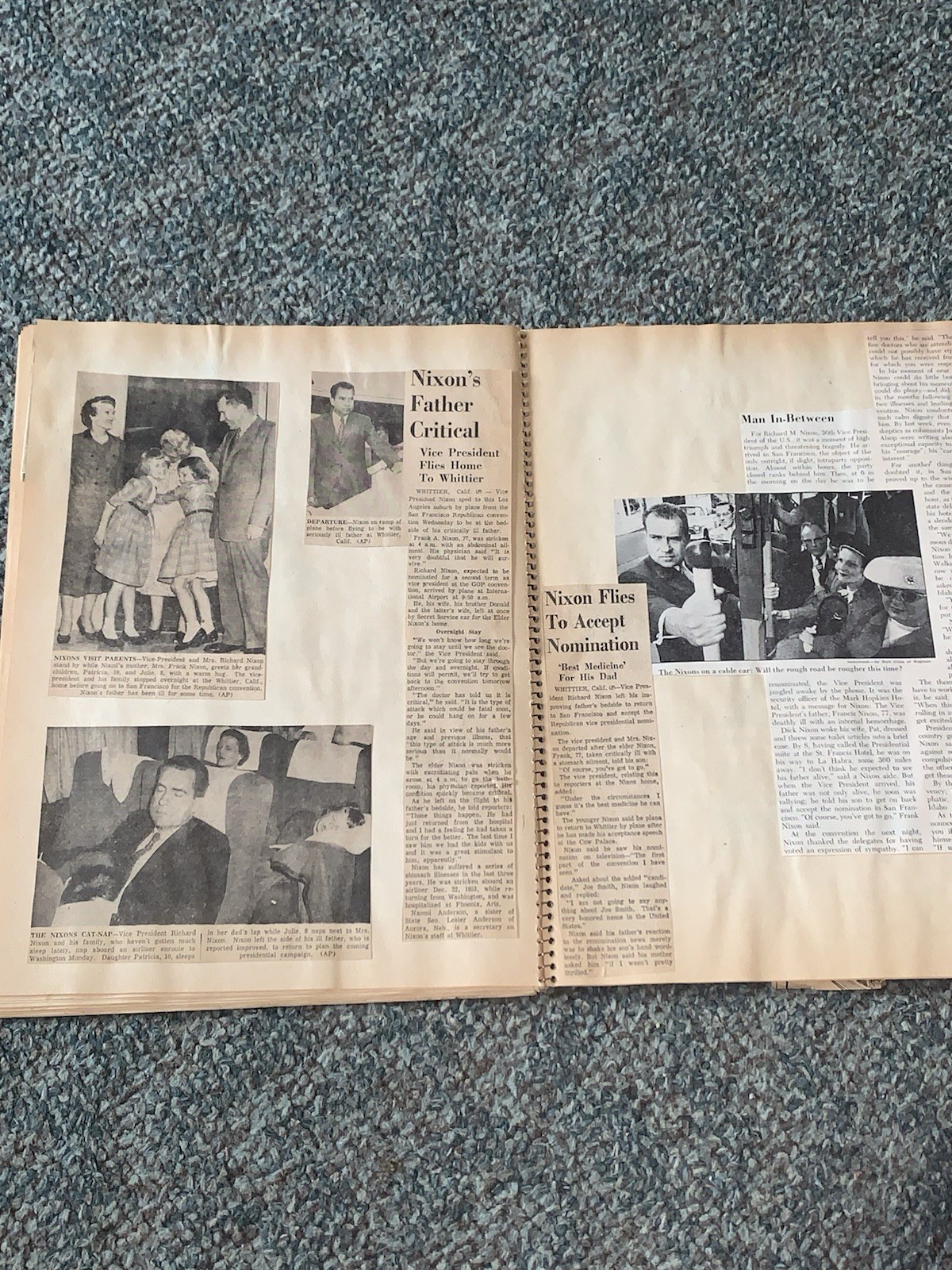 1956 President Eisenhower And GOP Convention Book With 53 Pages,w/Nebraska Ties!