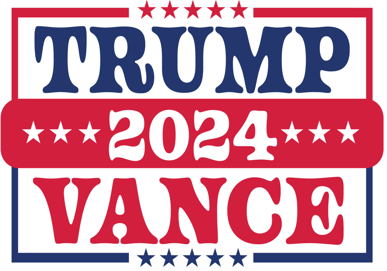 25PCS SET TRUMP 2024 STICKERS TAKE AMERICA BACK DONALD MAGA 2x3in