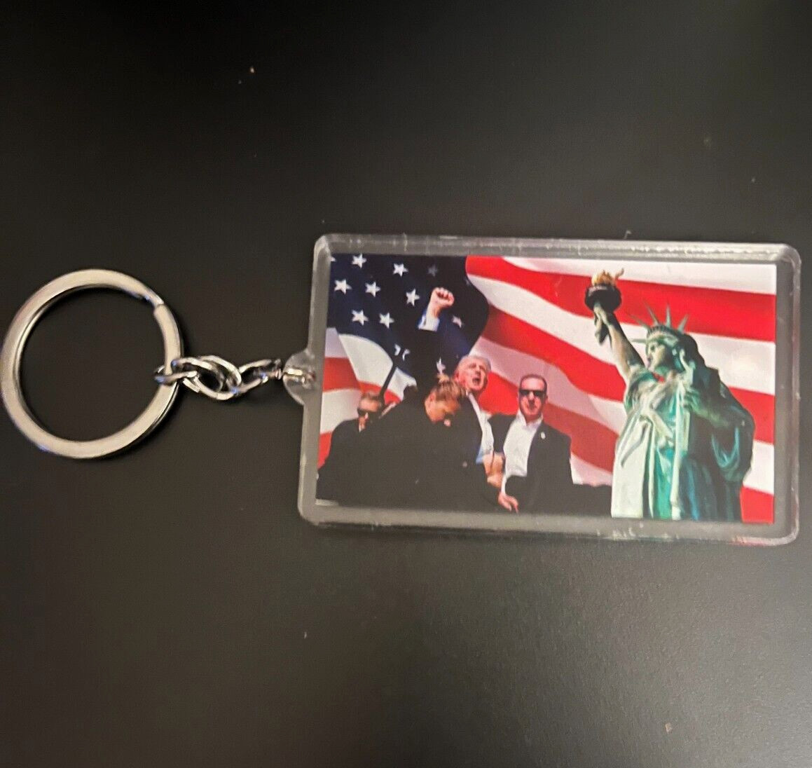 Donald Trump KeyChain Fight Fight Fight. I designed this keychain! USA Designed