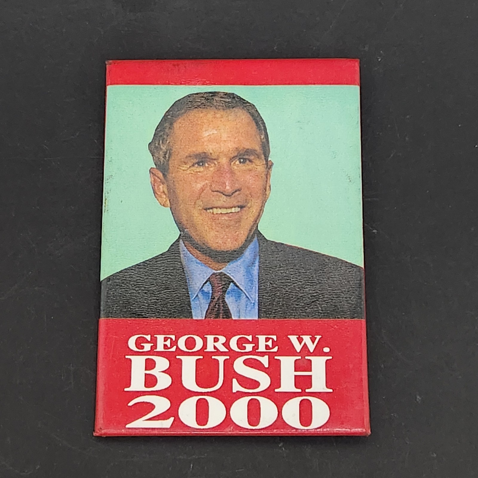 George W. Bush 2000 Self Portrait Campaign Pin Button Political 2″ x 3″