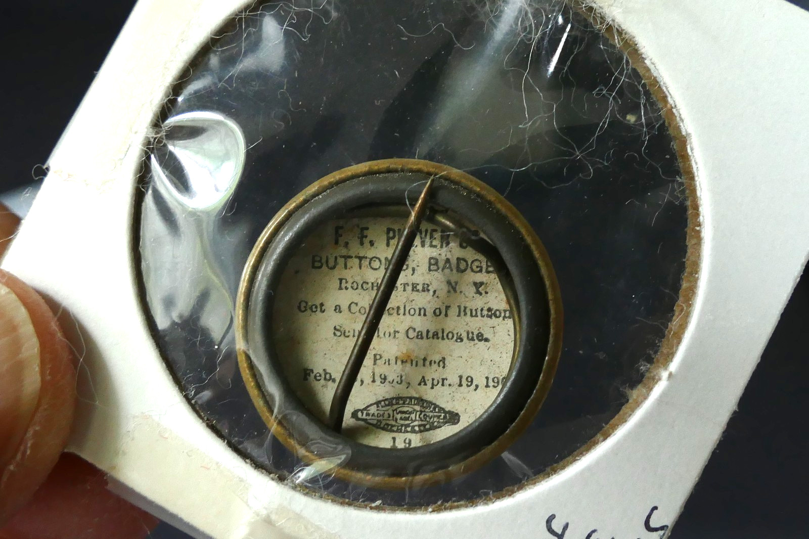1904 Teddy Roosevelt Charles Fairbanks Jugate Campaign Button Pin 7/8″