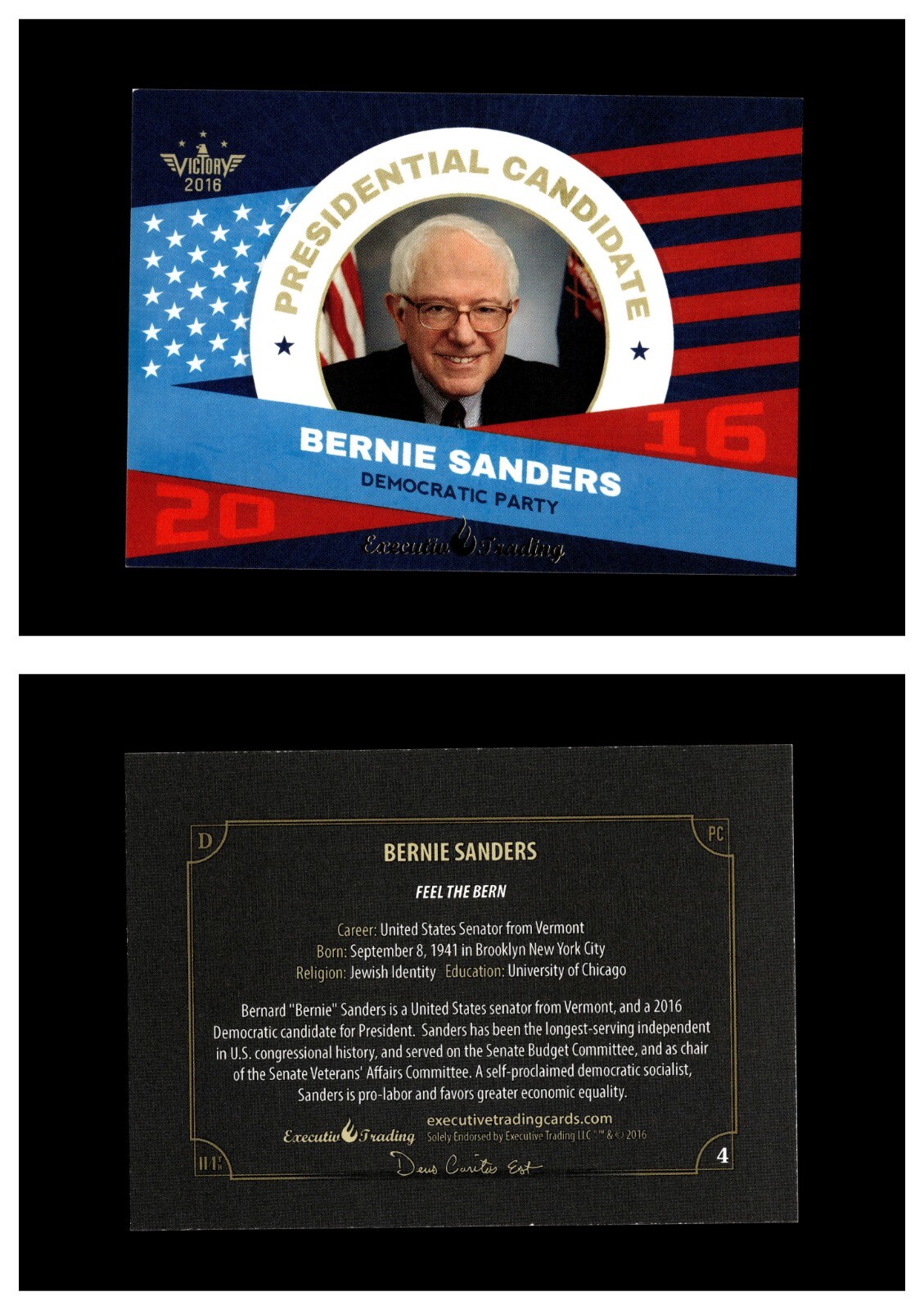2016 Victory Political Executive Trading Cards Donald Trump Hilary Clinton /200