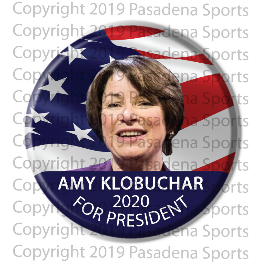 2020 AMY KLOBUCHAR FOR PRESIDENT 2.25″ CAMPAIGN BUTTON akflag made in AZ USA