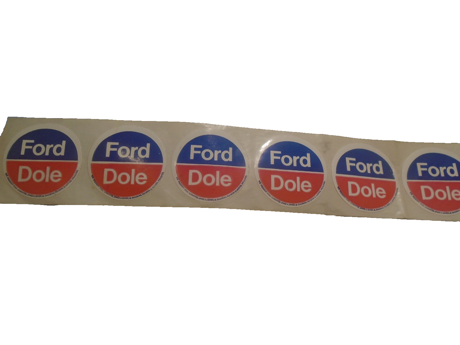DOLE KEMP Sticker 2″ Lot of 6