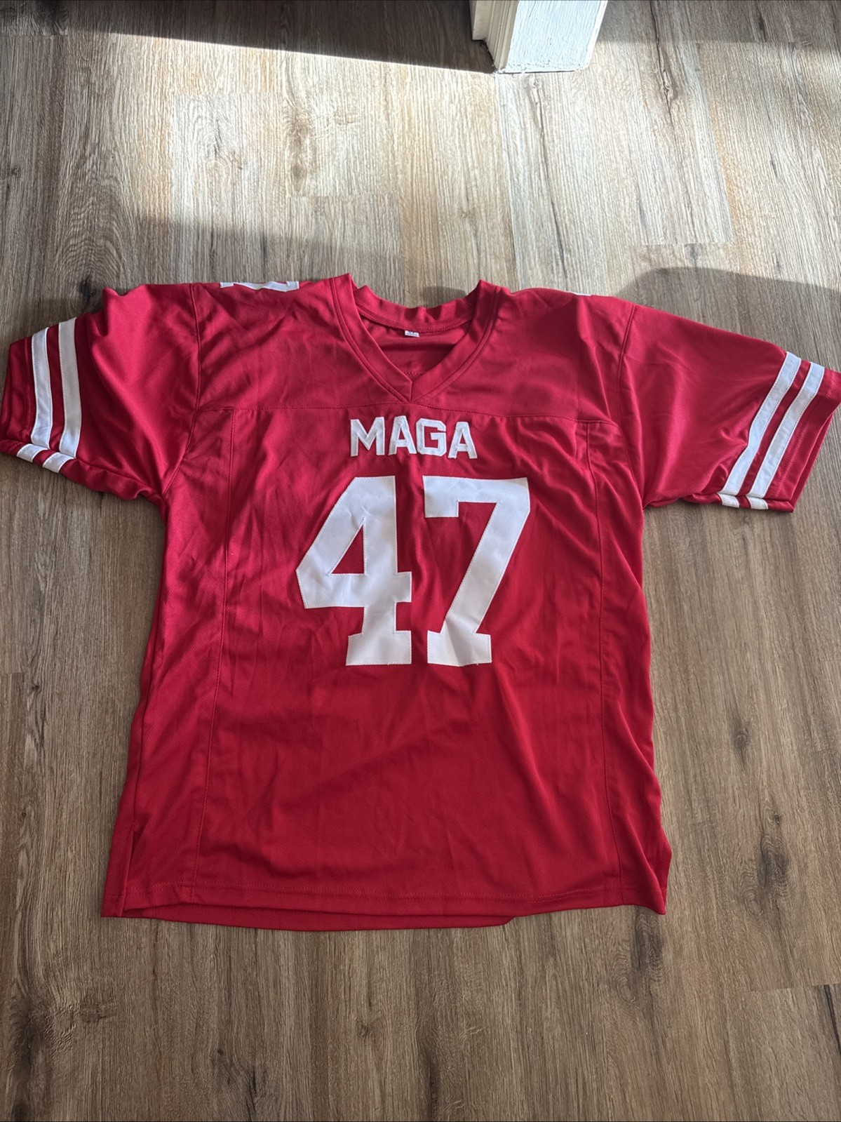 Custom Donald Trump Red Football Jersey Size XL