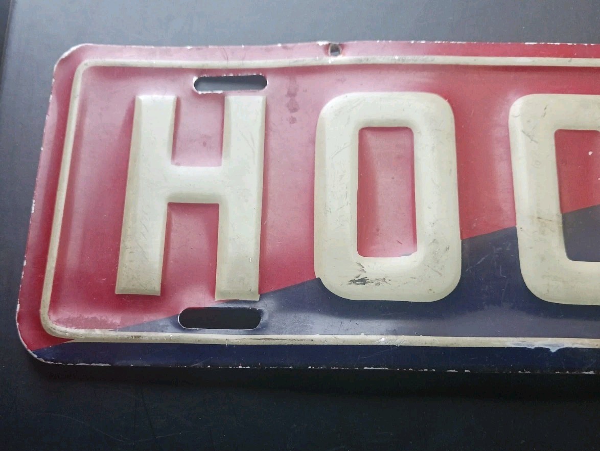 HOOVER CAMPAIGN POLITICAL LICENSE PLATE 1928 REPUBLICAN ITEM AUTOMOBILE CAR