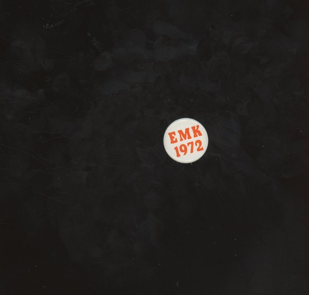EMK 1972 Red and White Presidential Pinback