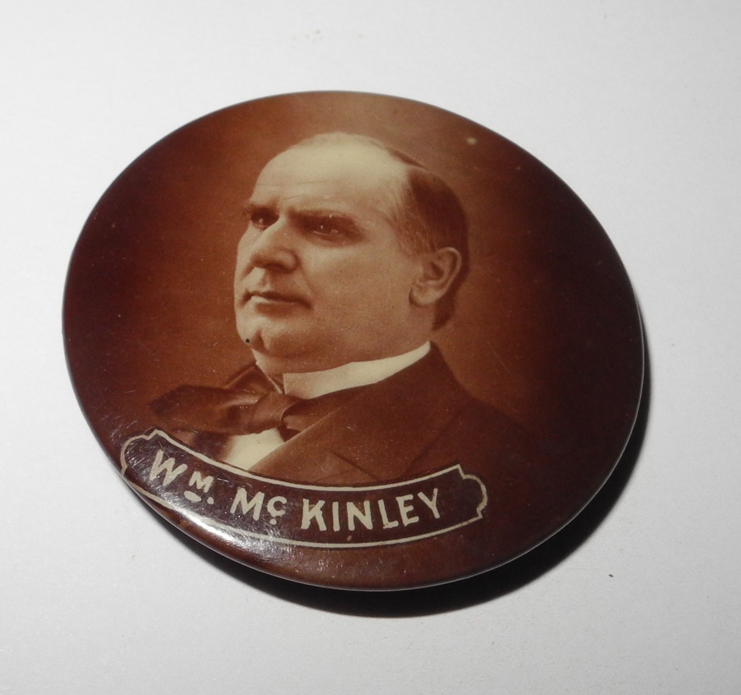 1900 WILLIAM MCKINLEY Political Campaign President Election Button 1.75″ Pin