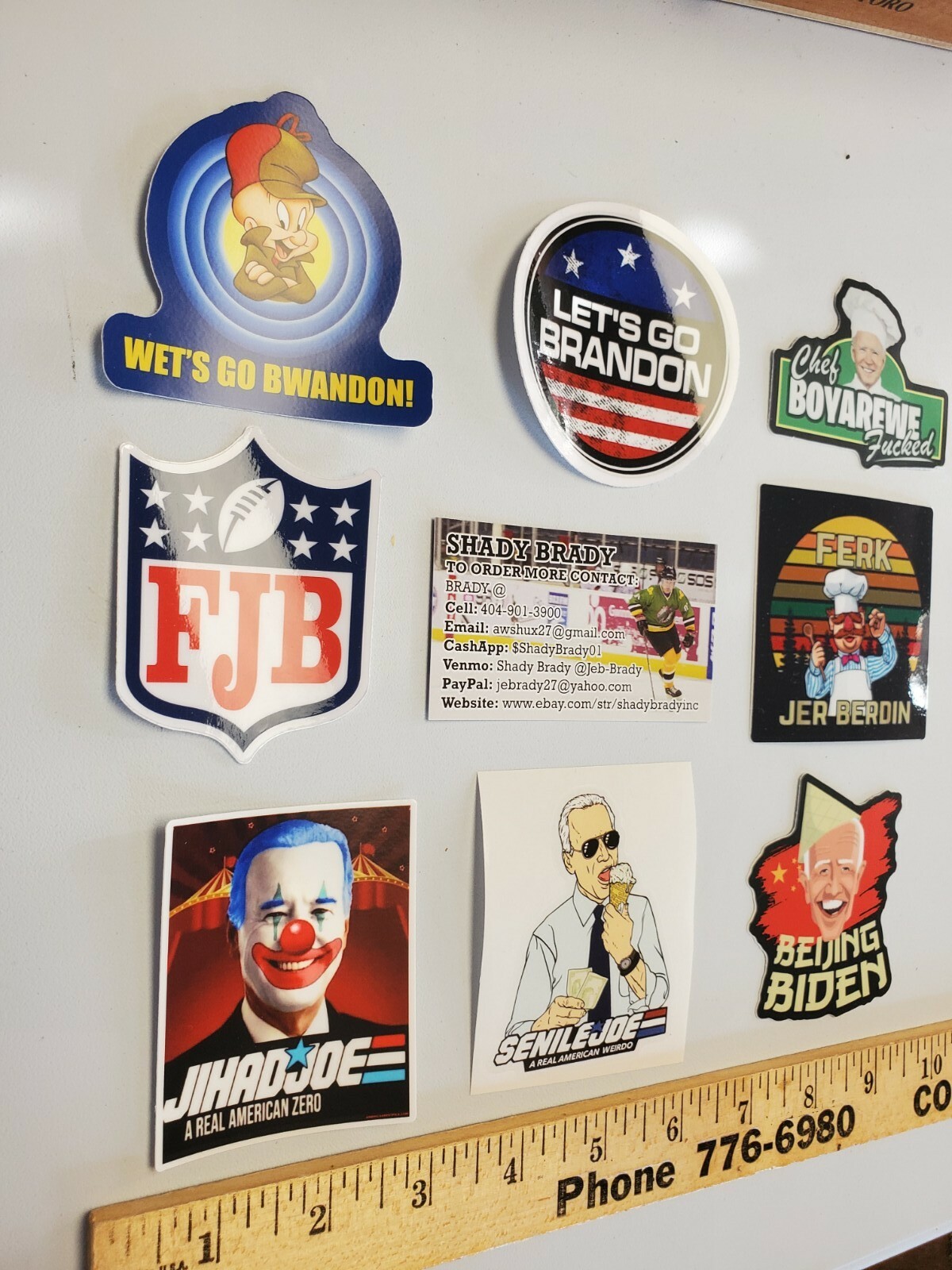 LETS GO BRANDON STICKERS VARIETY PACK LOT 8 SENILE JOE 🇺🇲 BEIJING BIDEN 🇨🇳