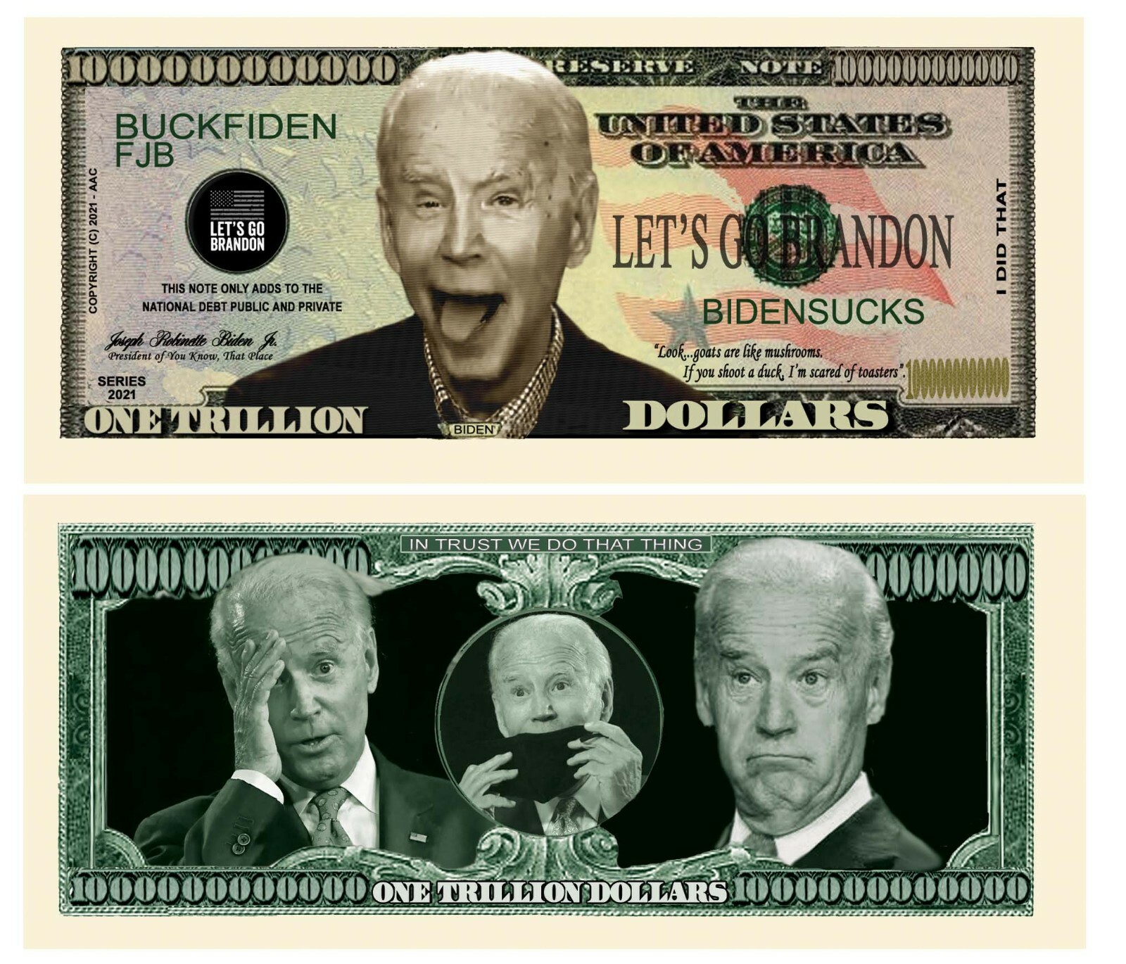 20 Pack Donald Trump MAGA Money Presidential Collection 2024 Dollar Bills