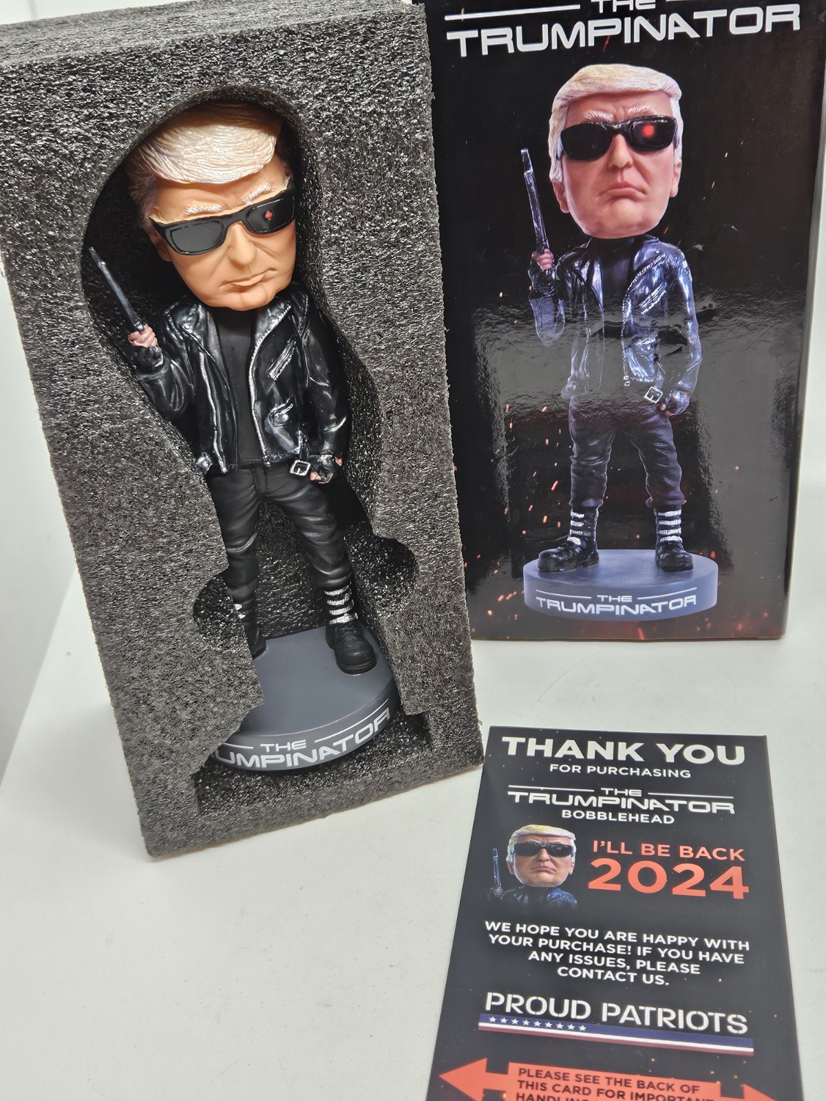 TRUMPINATOR “I’ll Be Back In 2024” President Donald Trump Action Figurine w/Box