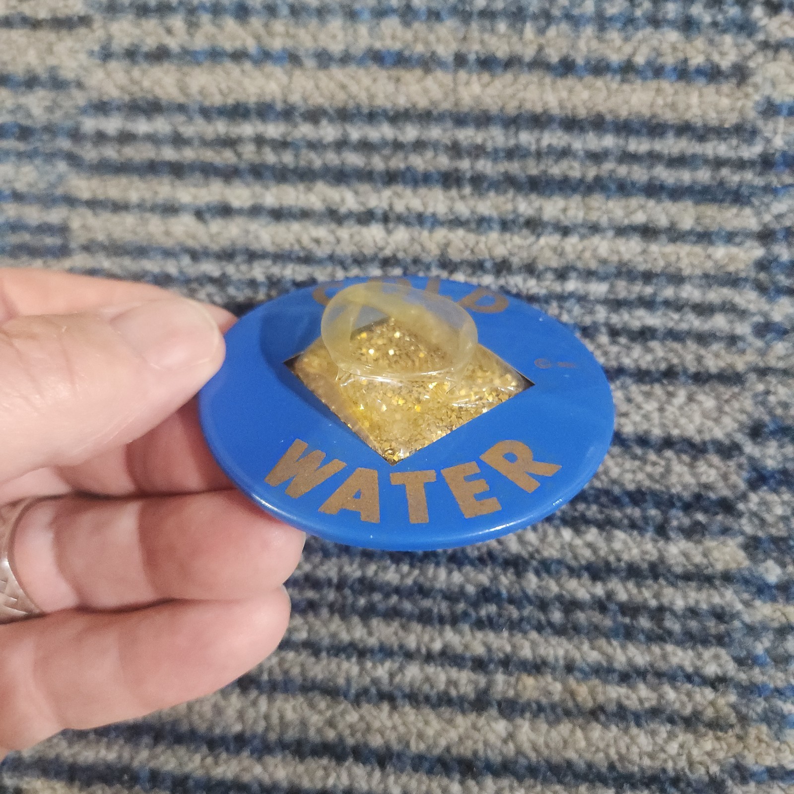 1964 BARRY GOLDWATER Large Variation Campaign Buttons CELLO BUBBLE w GOLD FLAKES