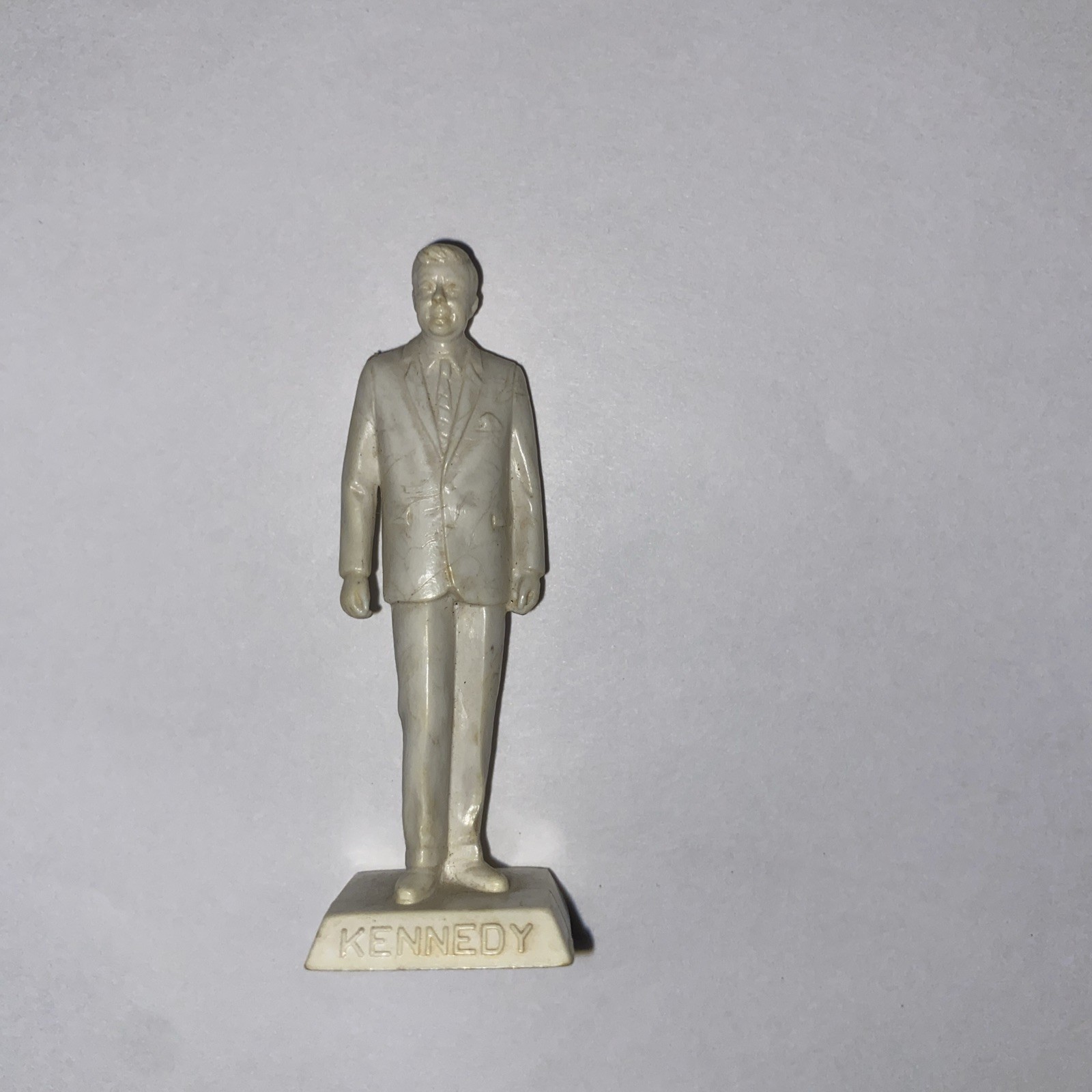 Marx Square Base Kennedy Figure 60mm Hard Plastic Candidate for President NP4