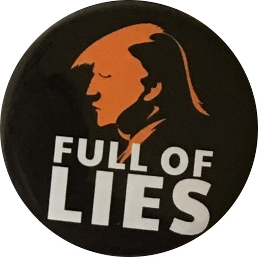Anti Trump, No Trump 2024 Buttons – Set of 8 that measure 2.25 inches