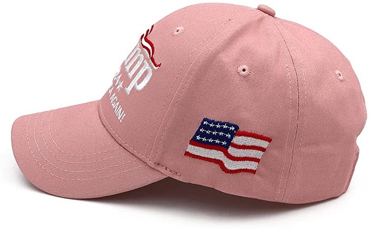 Official Trump 2024 Hat “Save America Again!” Embroidered Pink Cap for Women