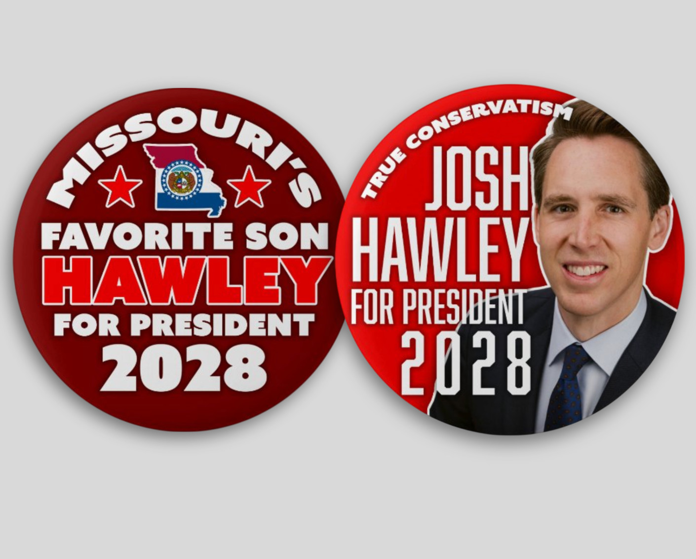 Josh Hawley President 2028 Pin Buttons Political Missouri Hopeful Trump Republic