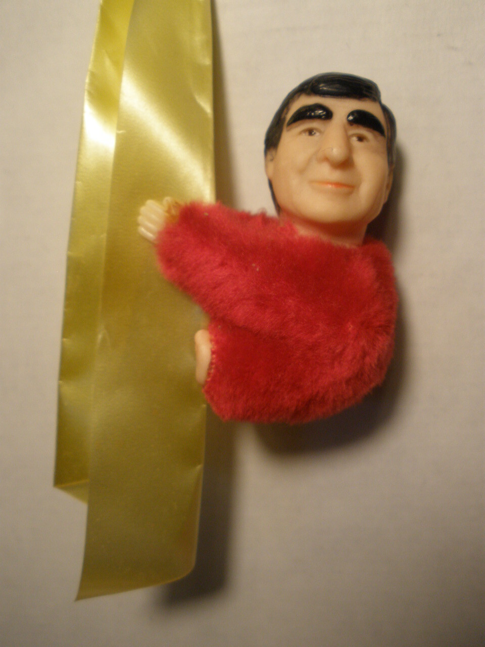 rare 1988 MICHAEL DUKAKIS Clip-On Grip Place Card Pencil Hugger plush