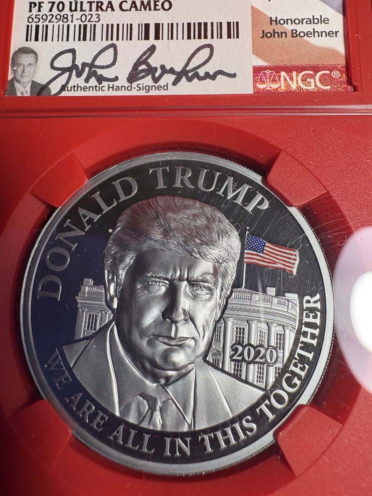 2020 (2022) CAMEROON DONALD TRUMP FDOI John Boehnam signed!!