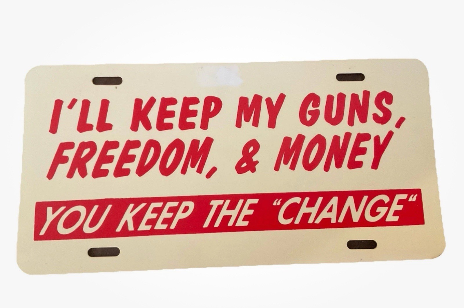 Vintage Political License Front Plate For Car Obama Era