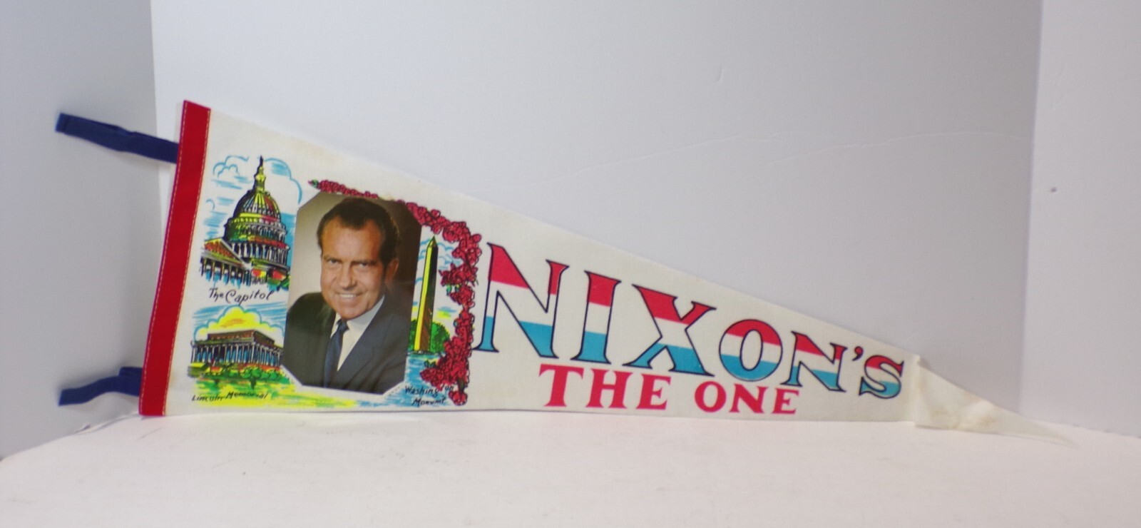 1969 Richard Nixon NIXON’S THE ONE Inauguration Pennant Flag 26″ 092524FR-74