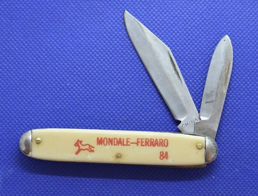 Rare! Vintage Presidental Campaign Mondale-Ferraro 84 Knife NOS