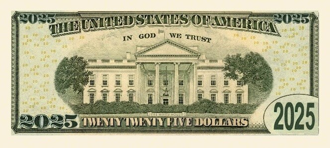 ✅ Pack of 25 Donald Trump 2025 MAGA Presidential Inaugural Novelty Dollar Bill ✅