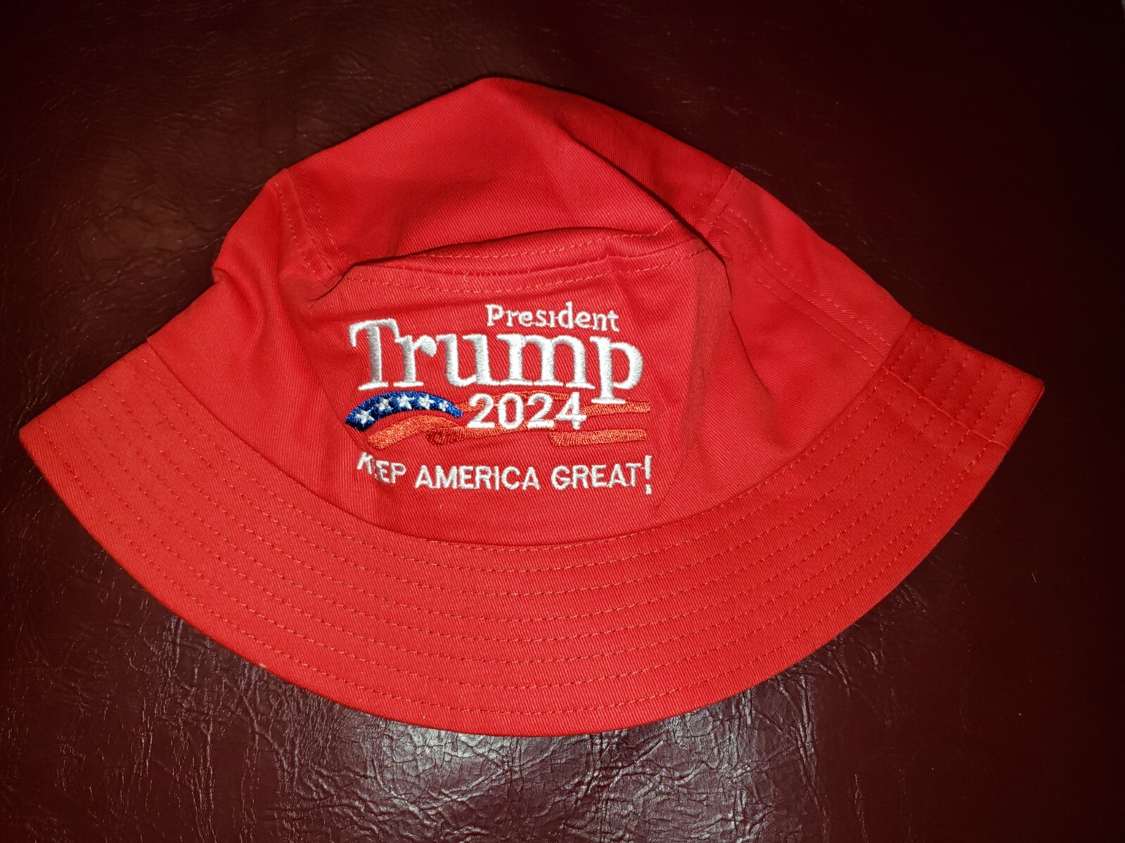 Donald Trump 2024 President Bucket Hat Keep America Great – Red