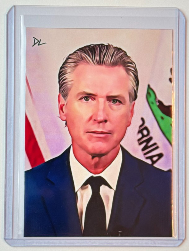 Gavin Newsom Limited Edition Artist Signed California Governor Trading Card 4/10