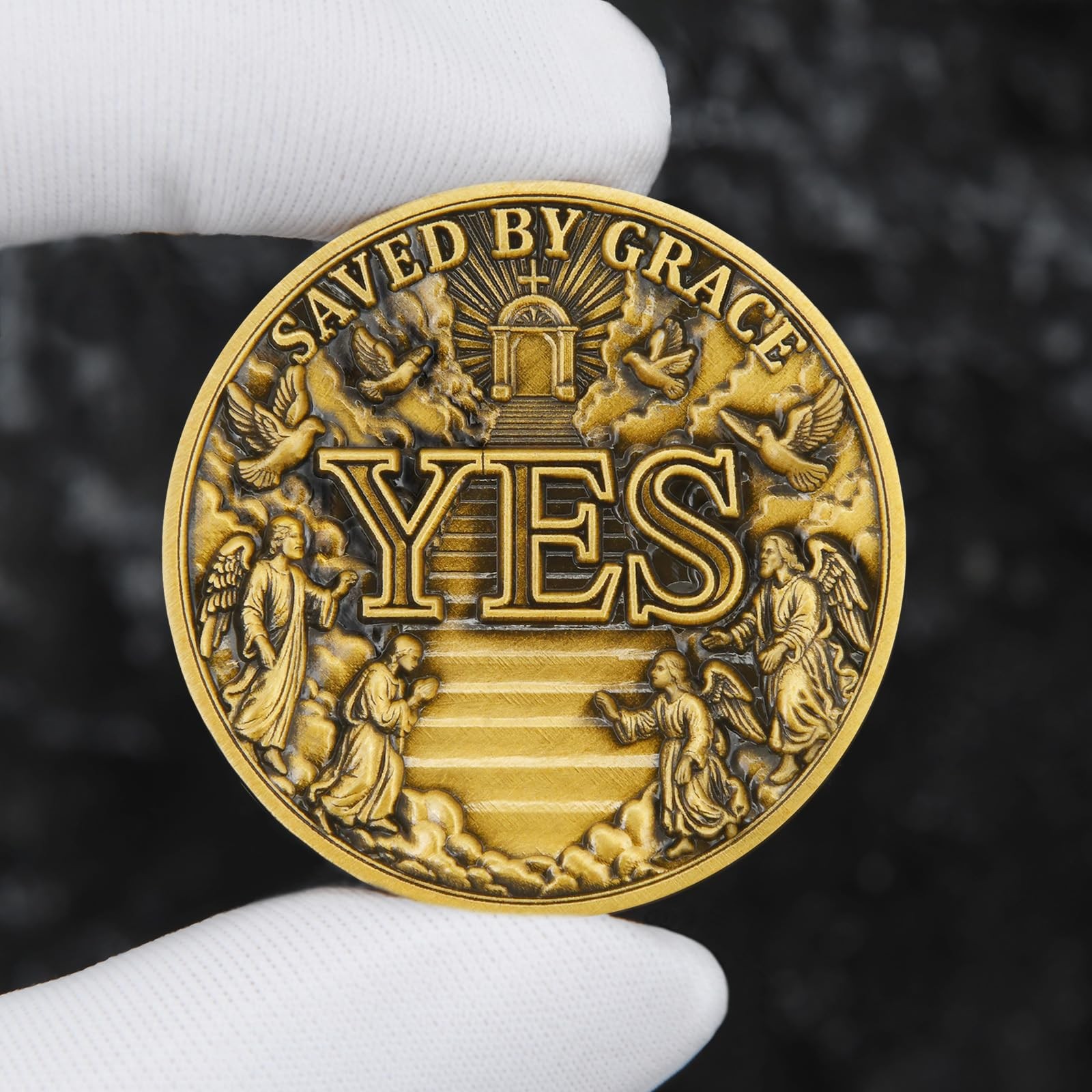 Angel’s Gate Decision Coin – Dual-Sided YES/NO Flip Coin (Single Coin)