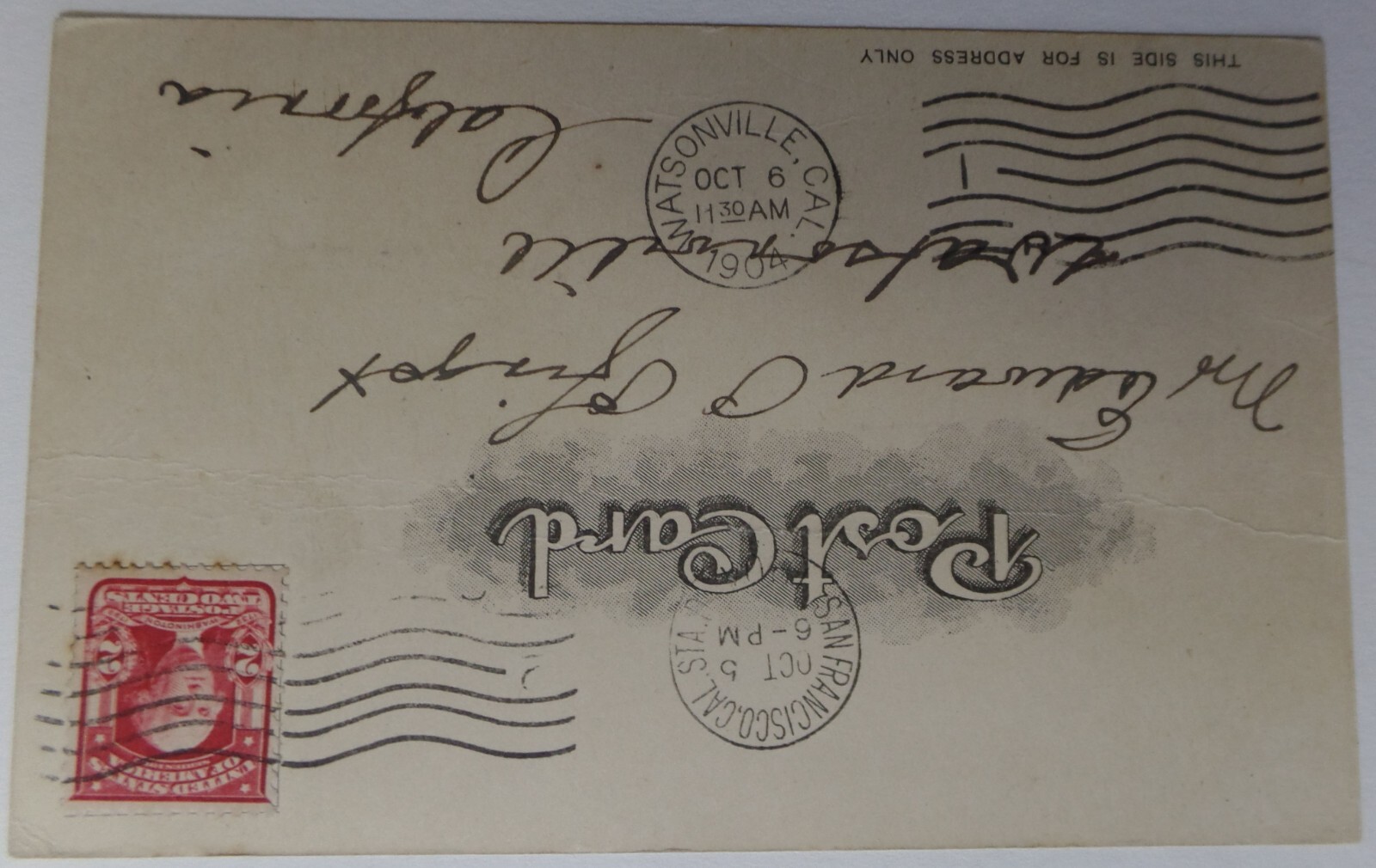 1904 Roosevelt Fairbanks Gorgeous Jugate Campaign Postcard Eagle Flag WH Sepia