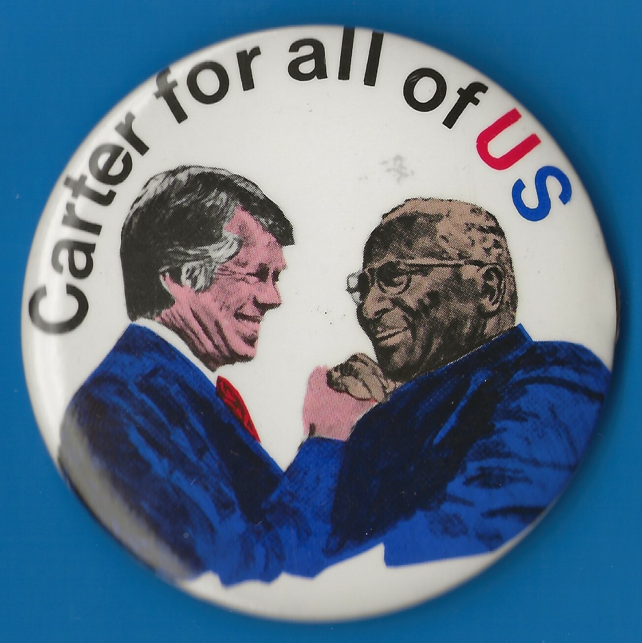 1976 Jimmy Carter 3″/”Martin Luther King Sr” Presidential Campaign Button(Pin21)
