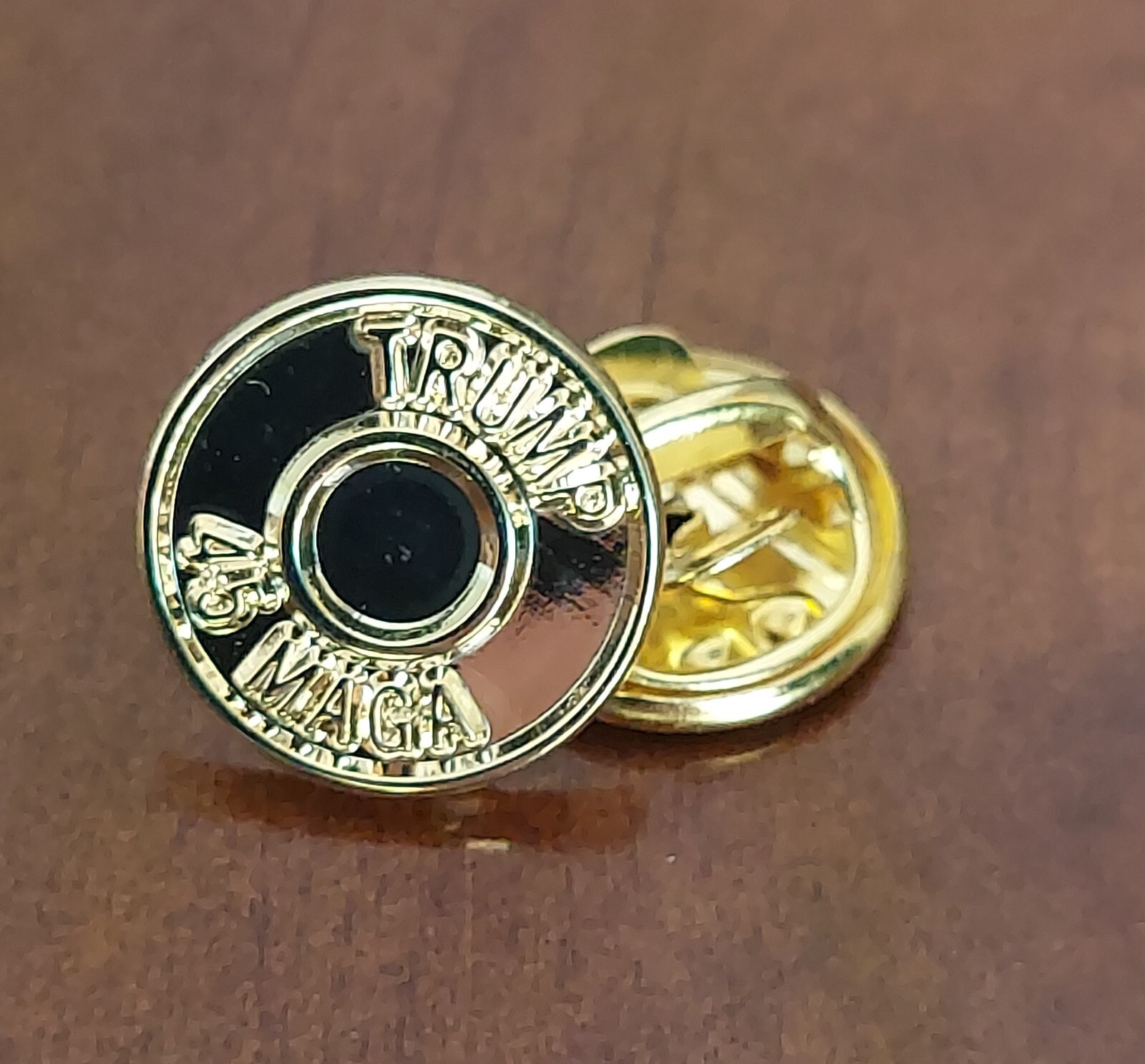 Trump 45 MAGA Lapel Pin, Raised Relief 45 Auto, Custom Series II
