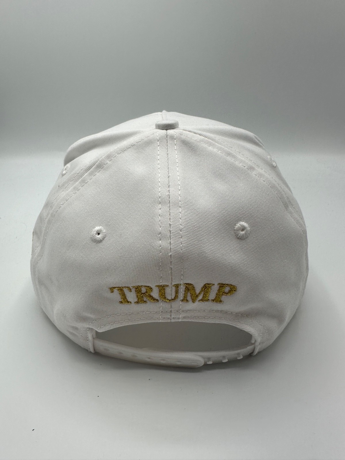 Official Make America Great Again Trump Cali Fame 45-47 White Snapback Hat Cap