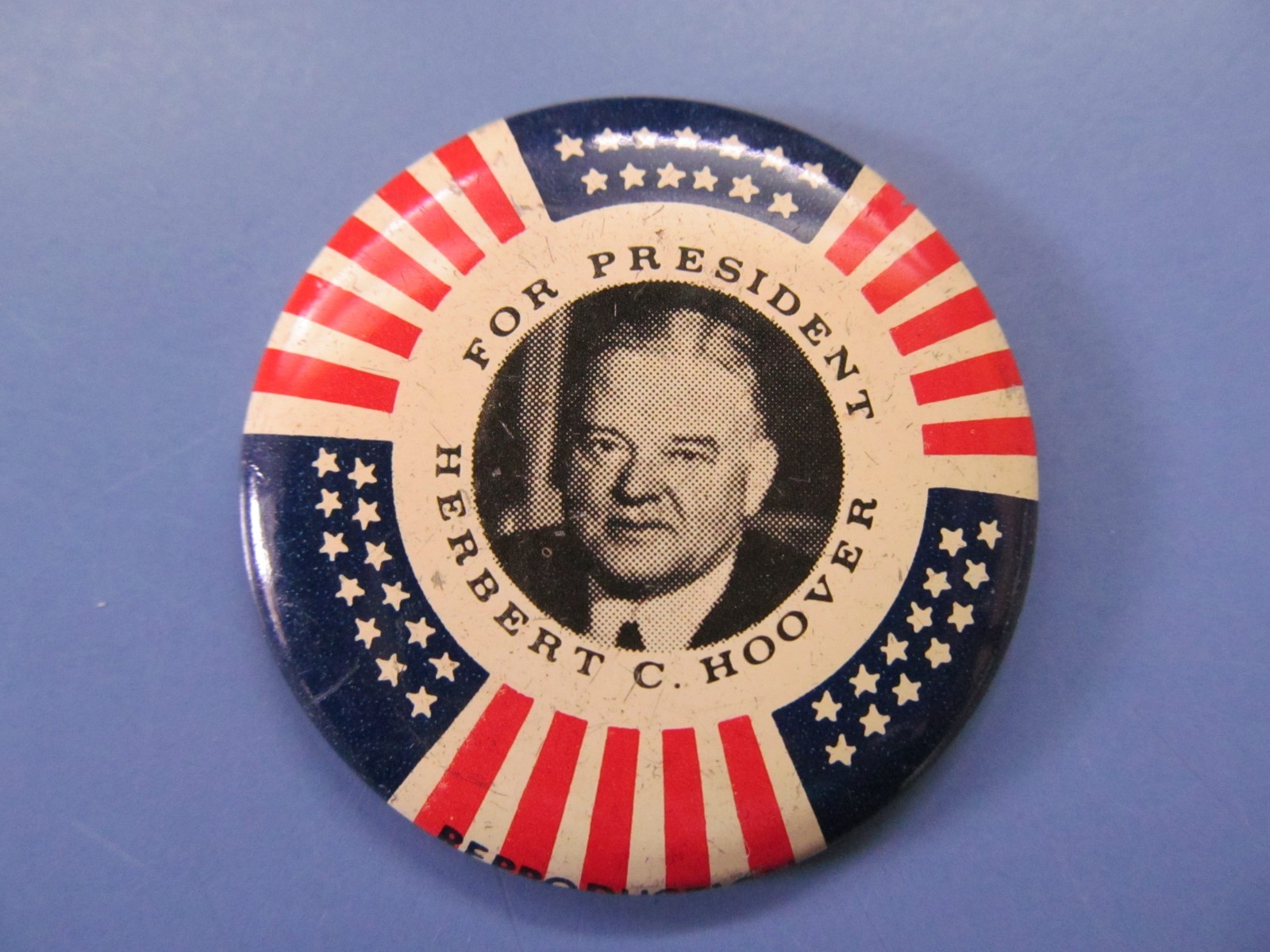 1928 Herbert Hoover Political Campaign For President Election Reproduction PIN