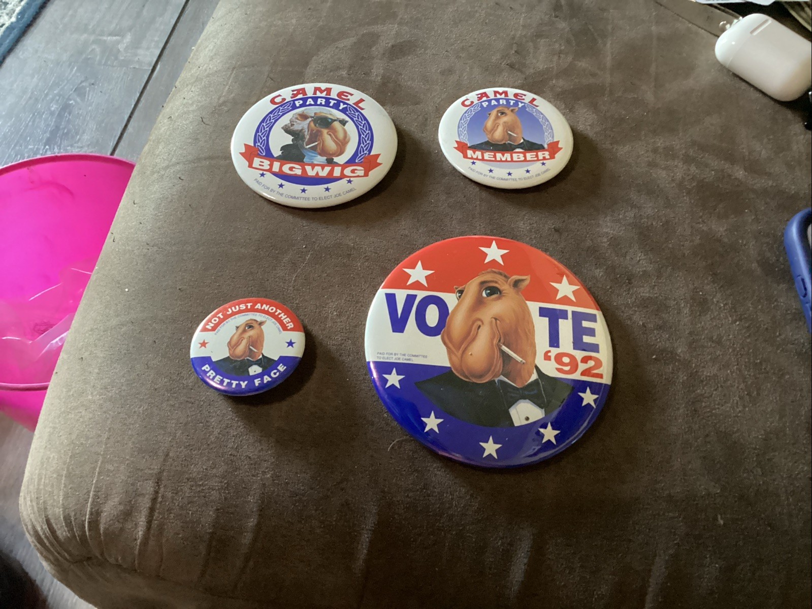 Vote Joe 1992 4 Pins