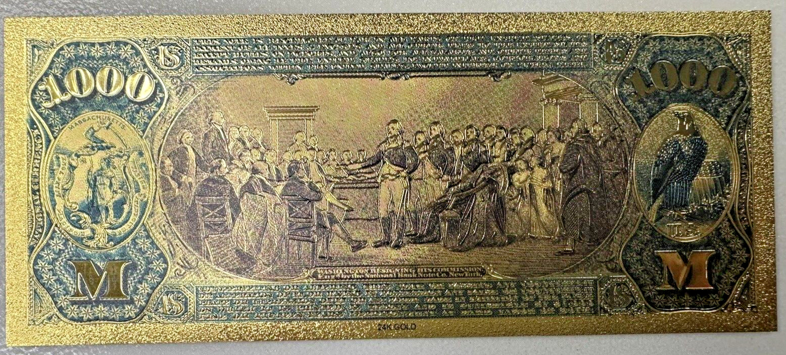 2024 Trump Gold Foil Currency with free Biden Note