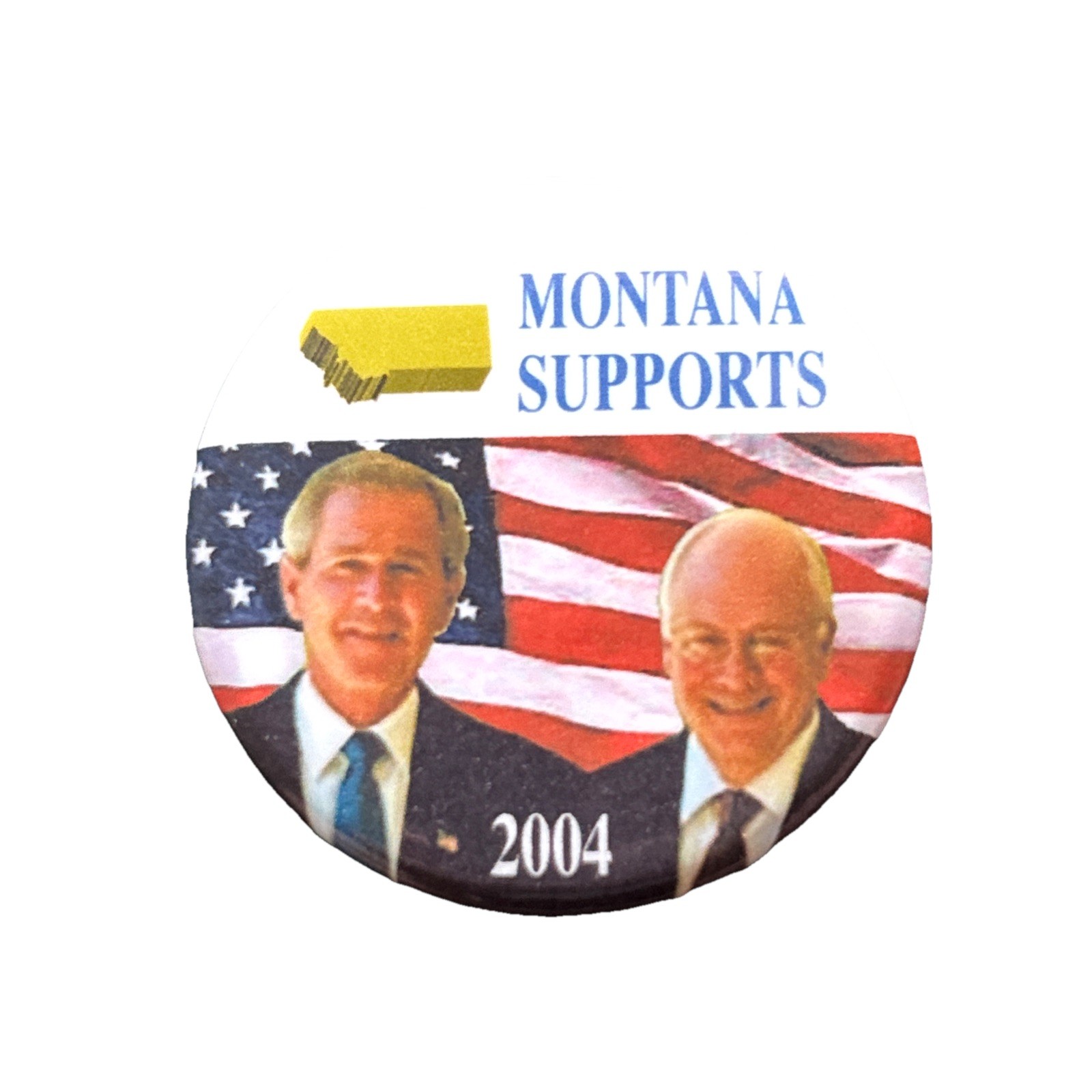 2004 George W. Bush for President Montana 50 State Pin 1.75″ Button Cheney
